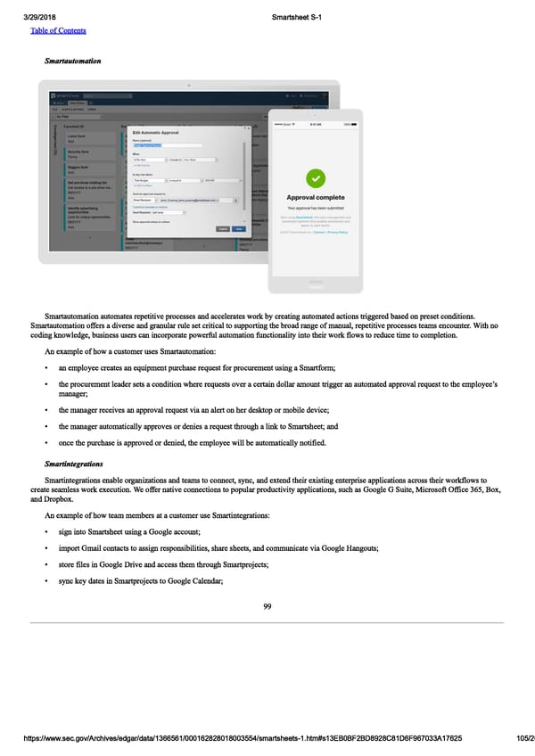 Smartsheet S-1 | Interactive Prospectus - Page 105