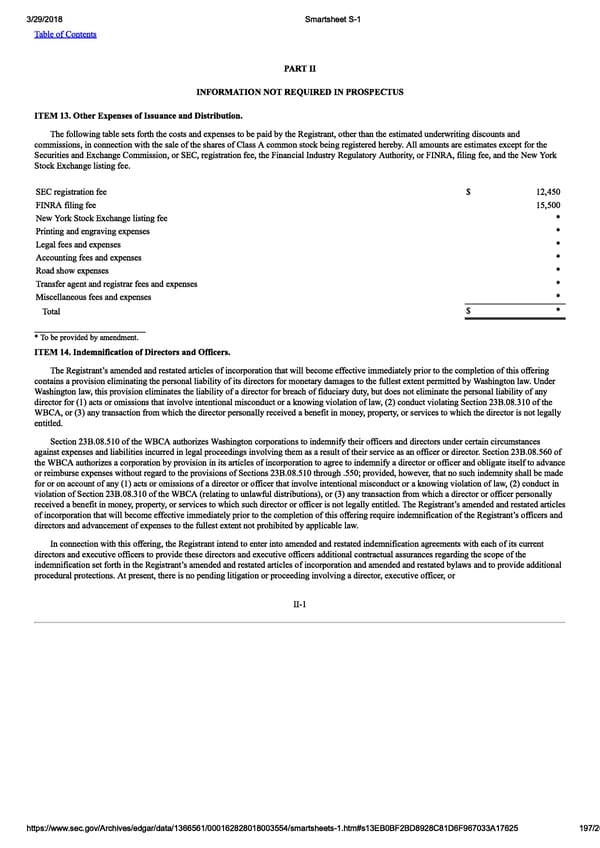 Smartsheet S-1 | Interactive Prospectus - Page 197