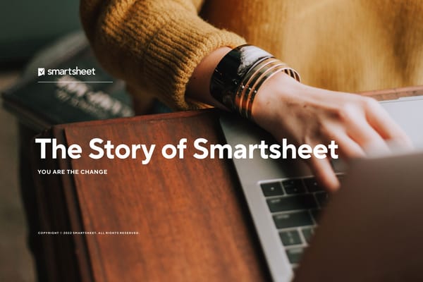 The Story of Smartsheet - Page 1